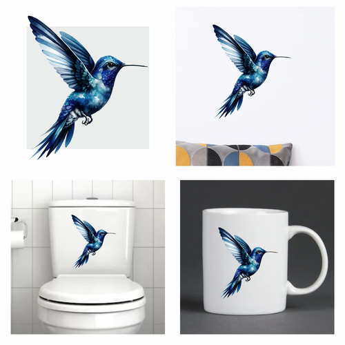Humming Bird Vinyl Decal Sticker Cover Marks Car Wall Laptop Mug Toilet Decal - Picture 23 of 35