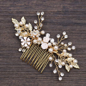 Hair Comb Wedding Hair Comb Gold Bridal Comb Wedding Hair