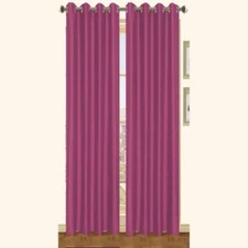 Kashi Home - CP028982 - Holly 57 x 84' Faux Silk Curtain Single Panel - Purple