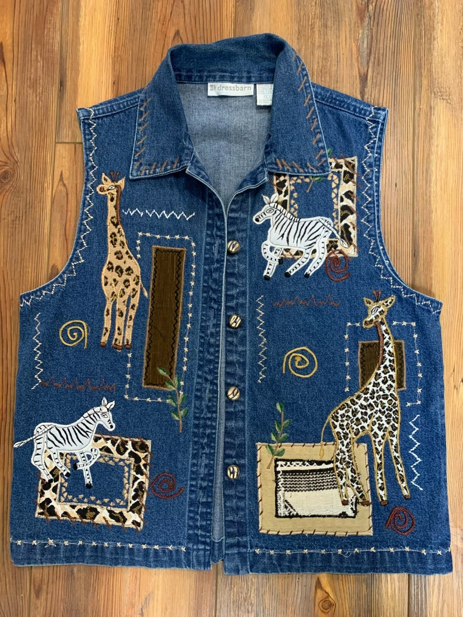 Dress barn top embroidered jeans