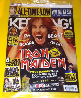 Kerrang! 1575  July 4 2015 - Iron Maiden, All Time Low, You Me At Six New Sealed