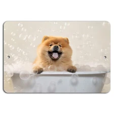 Bubble Bath Bliss: Fluffy Joy on White