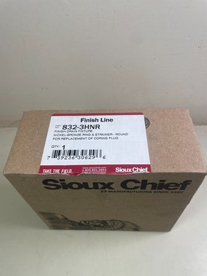 Sioux Chief Finish Line 832-3HNR Nickel Bronze Ring & Strainer Drain Fixture 3''