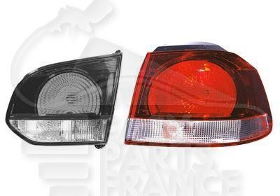 Feu arrière-droit externe rouge à haute brillance pour Golf 6 GTD depuis 2009