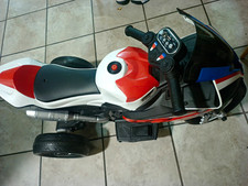 BMW Kids Electric 3-Wheel Ride-On Motorcycle Trike, Red/White/Black
