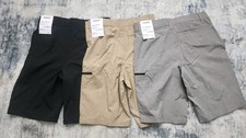 Lot Of 3 New Sonoma Flexwear Tech Shorts Youth Boys Size 12 Black Khaki Gray