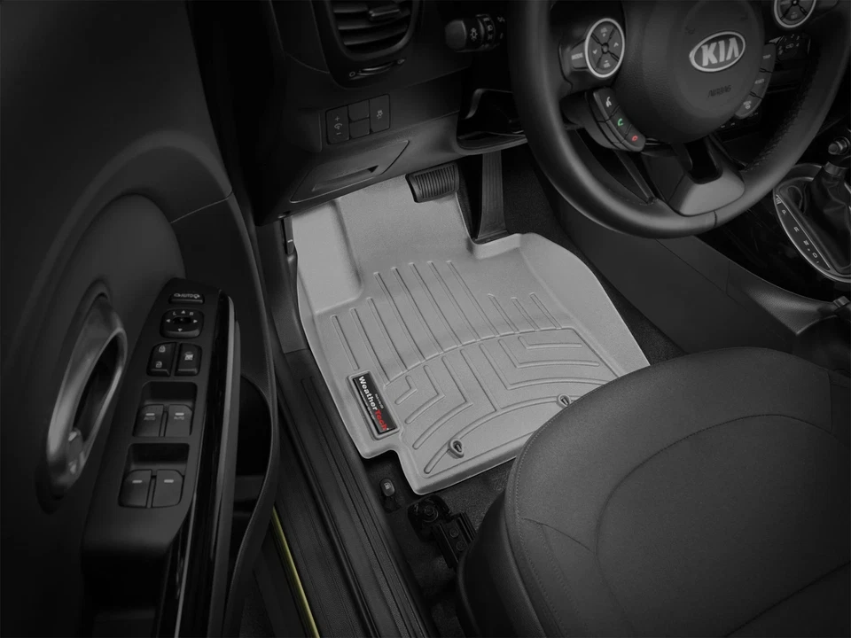 WeatherTech FloorLiner for 2014-2019 Kia Soul - 1st Row, Grey - Image 2 of 4