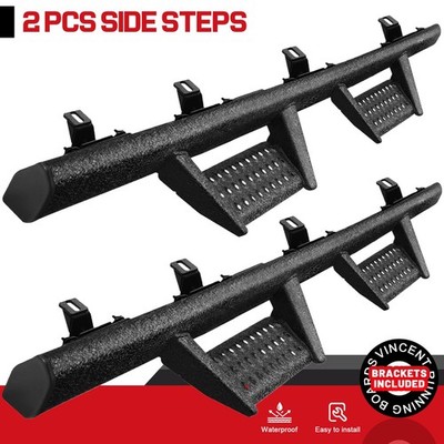 Running Boards Fit 20-26 Jeep Gladiator 4 Door JT Drop Side Step BDKA Nerf Bar