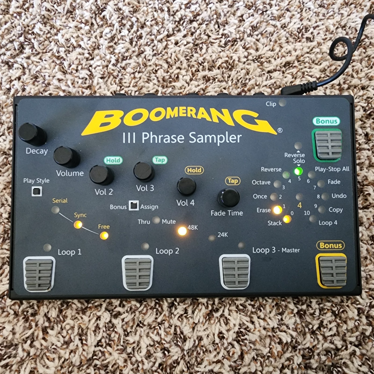 Boomerang III Phrase Sampler Loop Station Pedal - Professional