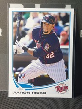 Aaron Hicks 2013 Topps Rookie Card #346. rookie card picture