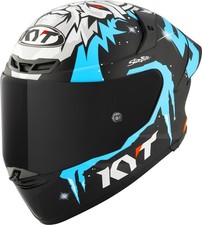 KYT TT-Revo Masia Replica Winter Test Helmet (Black Matt/ Blue/White) Size: