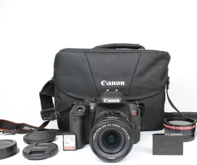 Canon EOS Rebel T7i /800D 24.2MP DSLR Camera with EF-S 18-55mm Lens, 1615 Shots