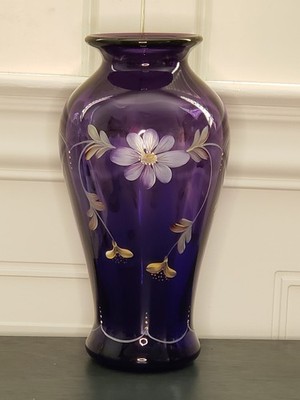 Fenton Royal Purple Vase - READ Description