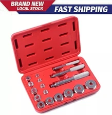 Bushing Seal Installer Remover Bearing Race Set Driver Tool Kit Automotive 17Pcs