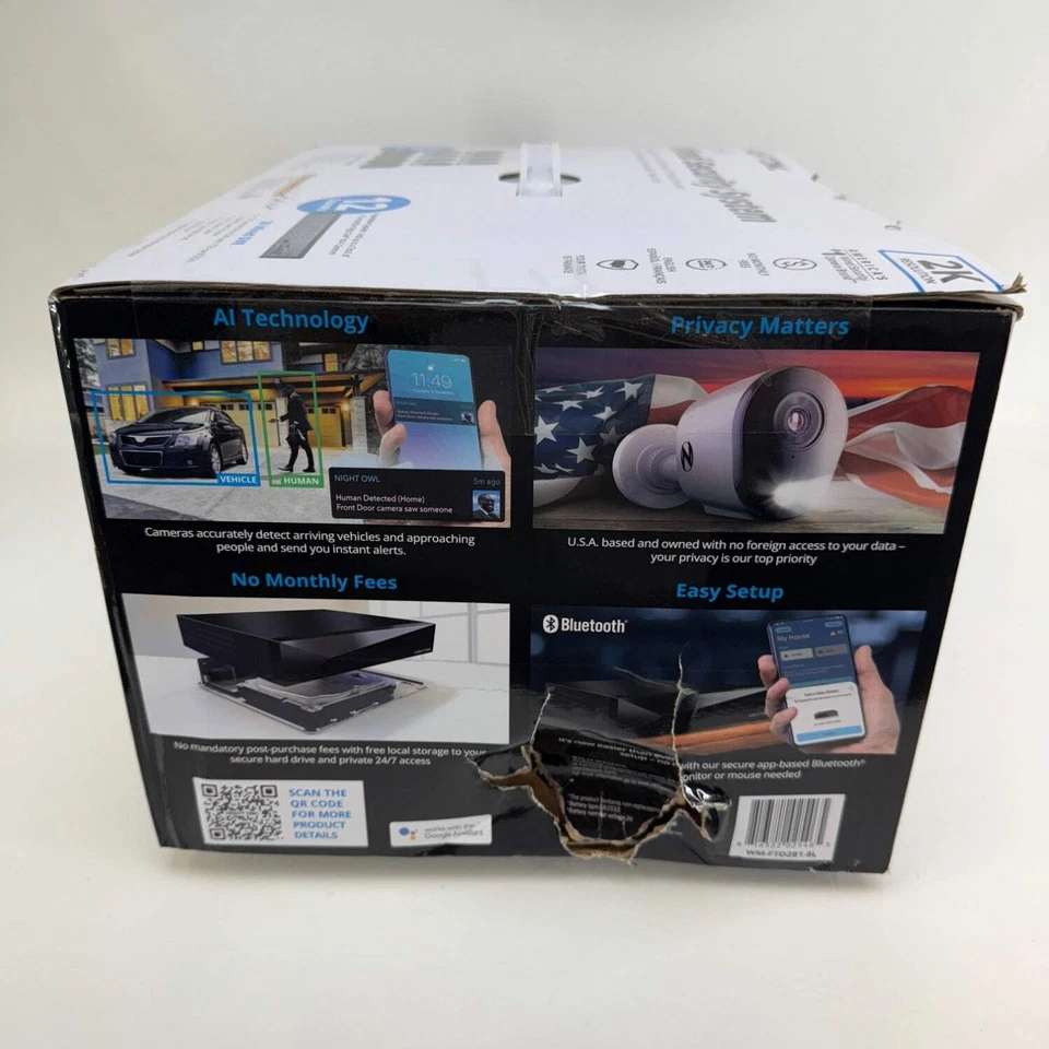 New Night Owl 2K HD Wired Security System WM-FTD281-8L - Image 2 of 4