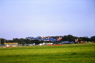 Aircraft 35mm Slide 5 Fouga Magisters Patrouille de France Biggin Hill 1974