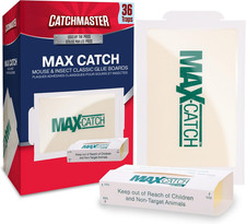 Max-Catch Mouse Insect Glue Trap 36Pk, Mouse Traps Indoor for Home, Sticky Pes