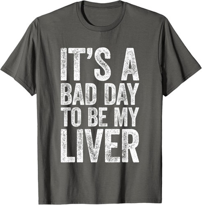 #ad #ad My Liver Is Having A Rough Day Drinking Humor Unisex T Shirt $12.99