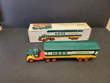 HESS FUEL OILS TRUCK WITH TWO BARRELS AND BOX