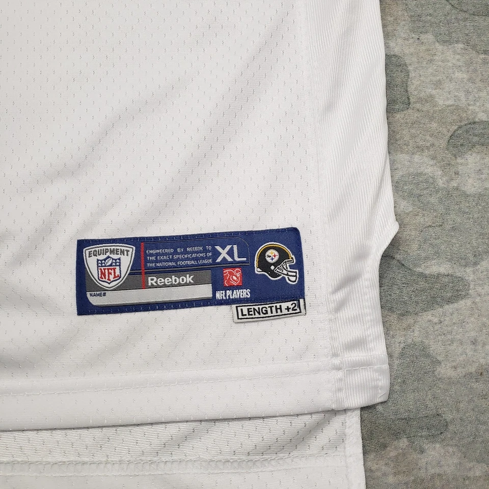 Camisa Pittsburgh Steelers Juvenil XL Blanca Reebok NFL Ward #86 Fútbol Foto 3 de 4