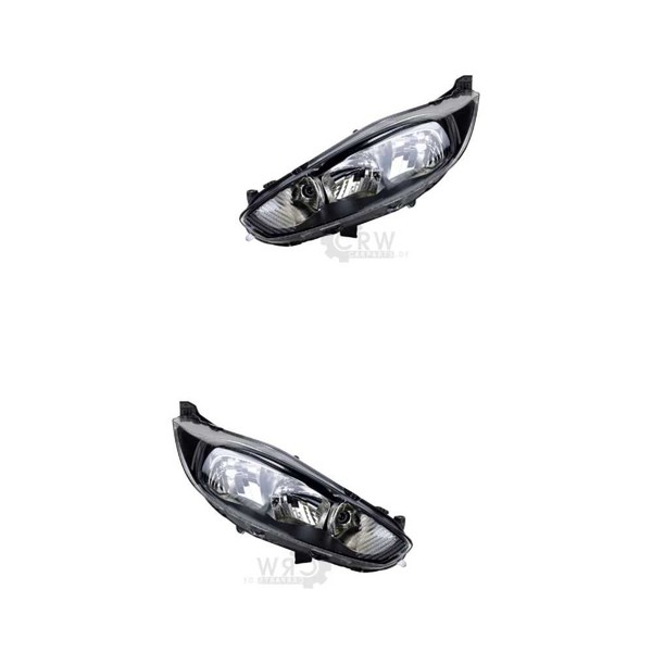 Halogen Scheinwerfer Set Links & Rechts Hauptscheinwerfer H7 FüR Ford Fiesta VI-image