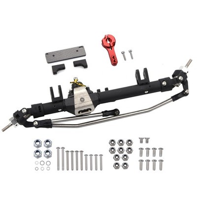 RC Crawler Black Front Axle For 1/10 Axial Wraith 90018 90020 90045 RR10 K