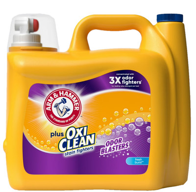 Arm & Hammer Plus OxiClean Odor Blasters Liquid Laundry Detergent 128 Loads NEW