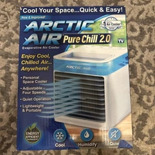 NEW Arctic Air Pure Chill 2.0 Evaporative Personal Cooler Portable Fan Humidify