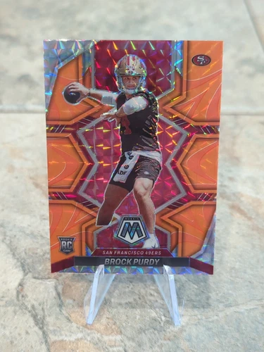 2022 Panini Mosaic Brock Purdy Reactive Orange #367 MINT RC Rookie