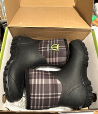 Tidewe Rubber Boots Women Neoprene Insulated Rain Boots Steel Shank Size 10 NEW