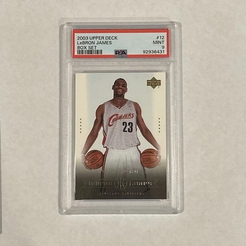 2003 Upper Deck Box Set #12 LeBron James Cleveland Cavaliers Rookie Card PSA 9