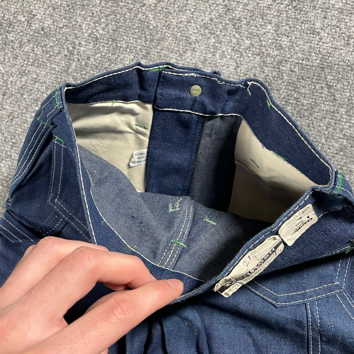 VINTAGE 60s 70s Oshkosh B'gosh Denim Carpenter Jeans Youth