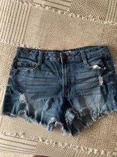 Refuge Distressed Cut Off Jean Shorts