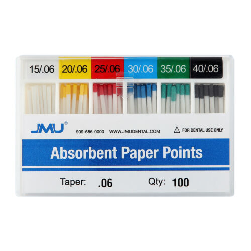 JMU Dental Absorbent Paper Points .02/.04/.06 Taper #F1-F3 Assorted - Picture 15 of 16