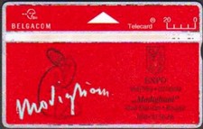 S88 Belgacom EXPO MODIGLIANI 425B TELECARTE Belgique
