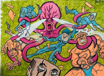 PINKTAPUS   ** MIKE BENNETT'S  ORIGINAL  ART   (2025) 02/17/25