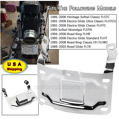 License Plate Relocation Mount Kit For Harley Road King Classic FLHRC EFI FLHRCI