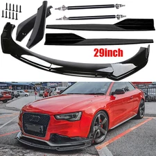 For Audi A5 A6 A7 A8 Front Bumper Lip Splitter Spoiler Body Kit Side Skirt
