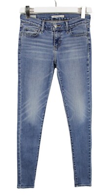 LEVI'S 710 Super Skinny Premium Big E Jeans Women's W26/L32 Stretch Faded