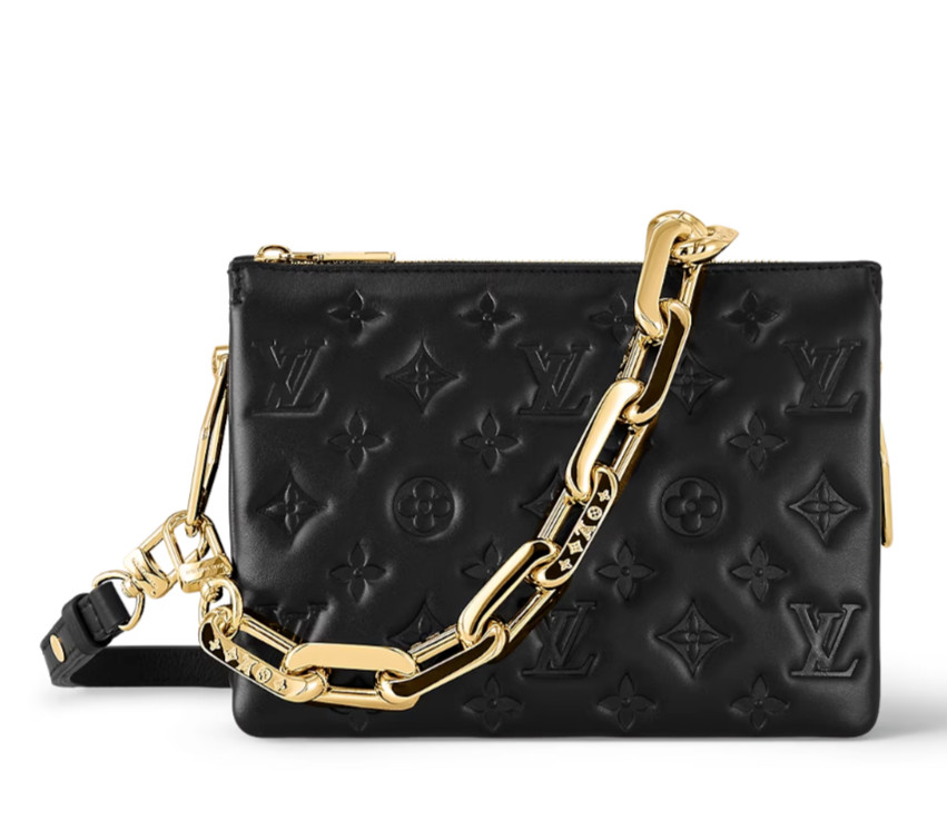 Louis Vuitton Coussin BB Bag Black Leather Embossed Monogram Crossbody M21259 image 4