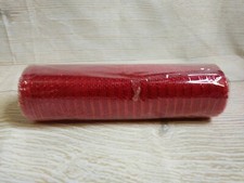 New Deco Mesh Poly Wide Metallic Red Sparkly 9.84" x 25 FT July 4th Christmas