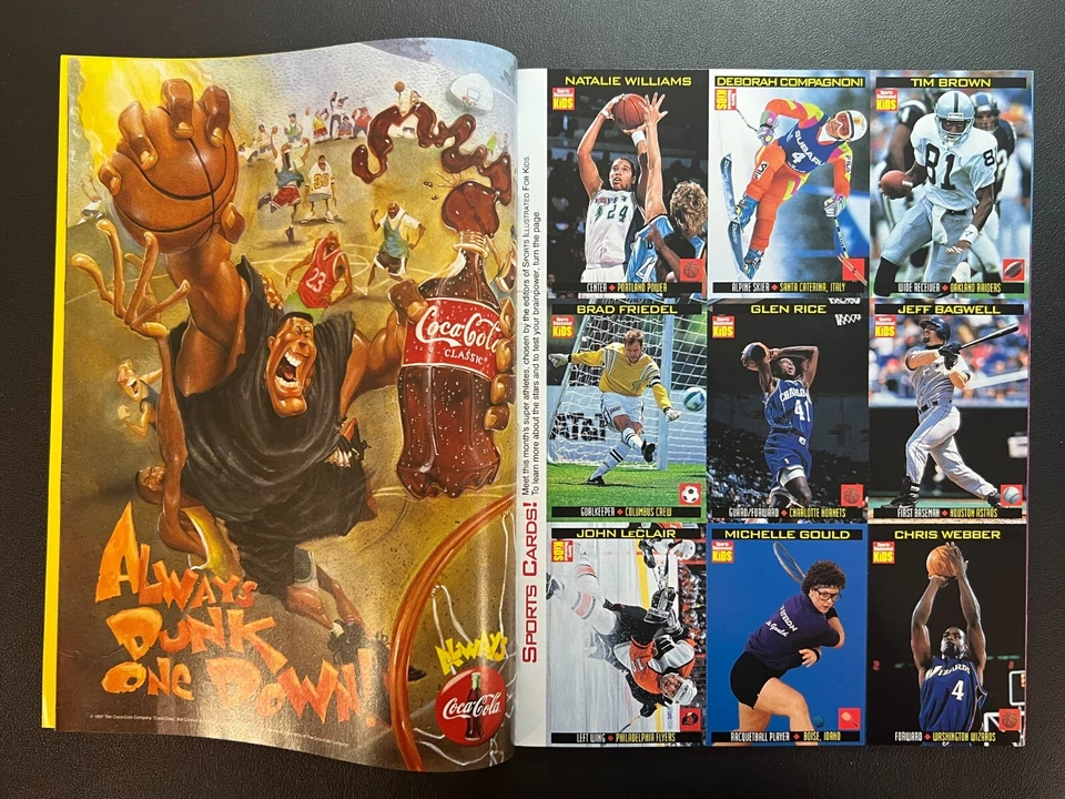 January '98 Sports Illustrated For Kids Mag. Antigo John Elway Lisa Leslie com CARTÕES! - Imagem 2 de 3