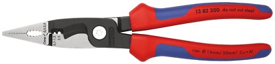 Knipex 13 82 200 T Multifunktions-Montagezange mit Mehrkomponentengriffen
