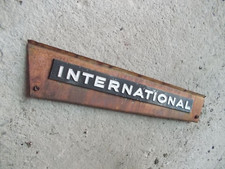 International 504 Utility Ih Tractor Front Left Engine Side Cover Panel + Emblem