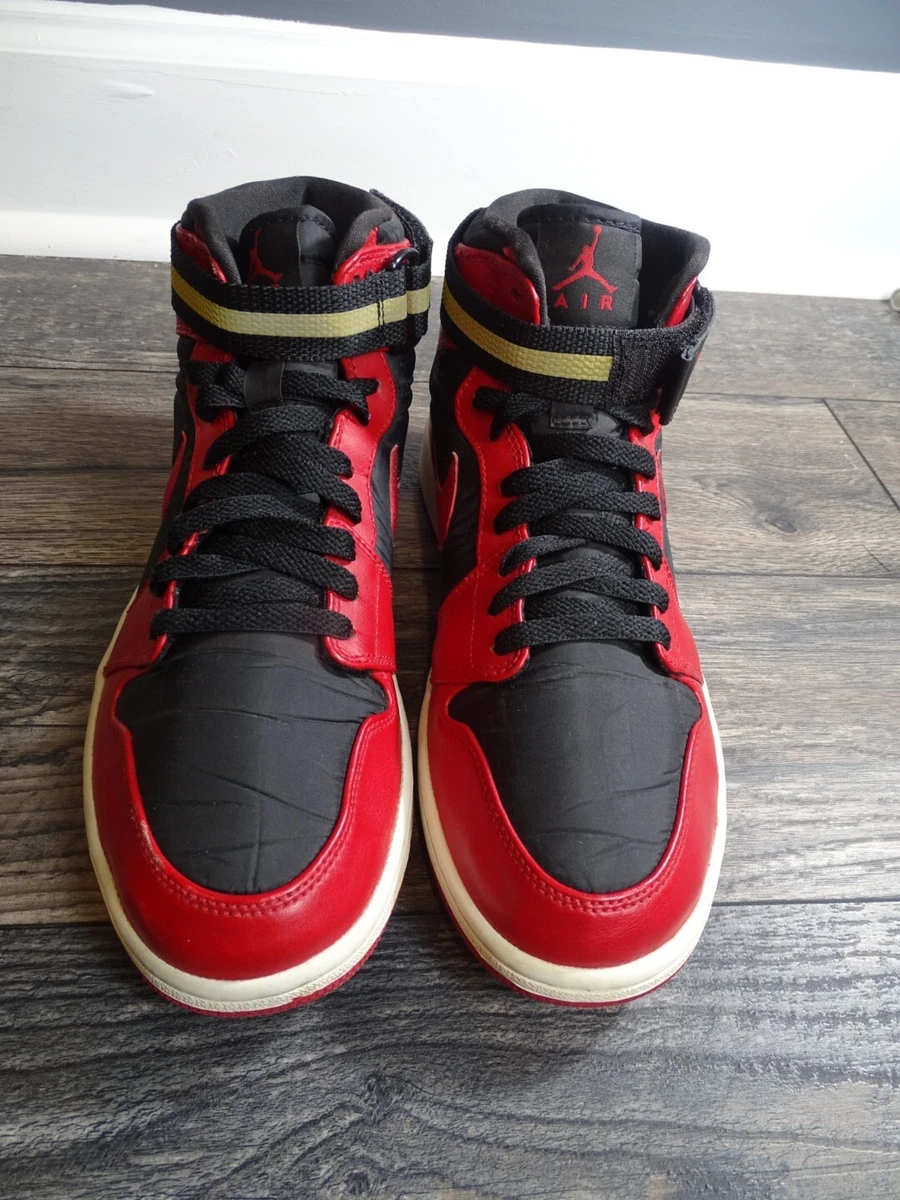 Jordan 1 Strap High Black Gym Red | eBay