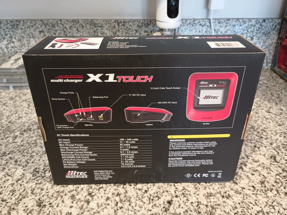 HiTec X1 Touch Multi Charger 44177 AC/DC 3.2" Color touch screen - Image 2 of 3