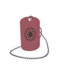 Dog Tag Flag Galactic Republic Dog Tag Aluminium 30 x 50mm