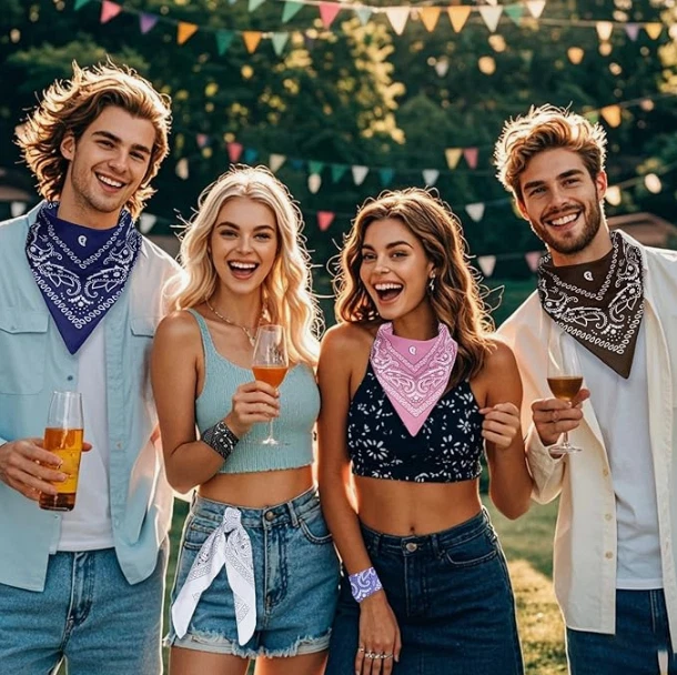 Pacote com 12 bandanas 100% algodão da coleção Kaiser - Imagem 4 de 4