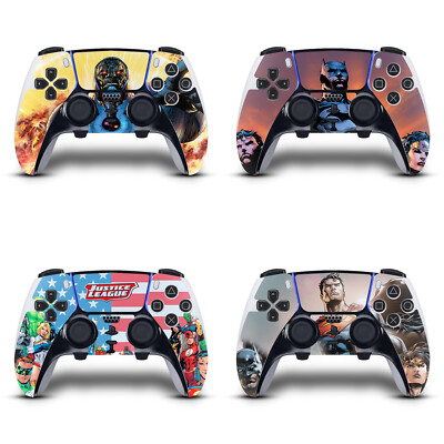 JUSTICE LEAGUE DC COMICS COMIC BOOK SKIN FOR SONY PS5 DUALSENSE EDGE CONTROLLER