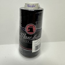 Serger Thread Black Maxi-Lock 3000 yards American And Efird 32002 New